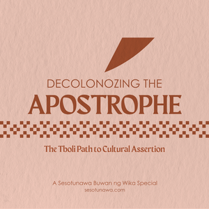 Decolonizing the Apostrophe: The Tboli Path to Cultural Assertion