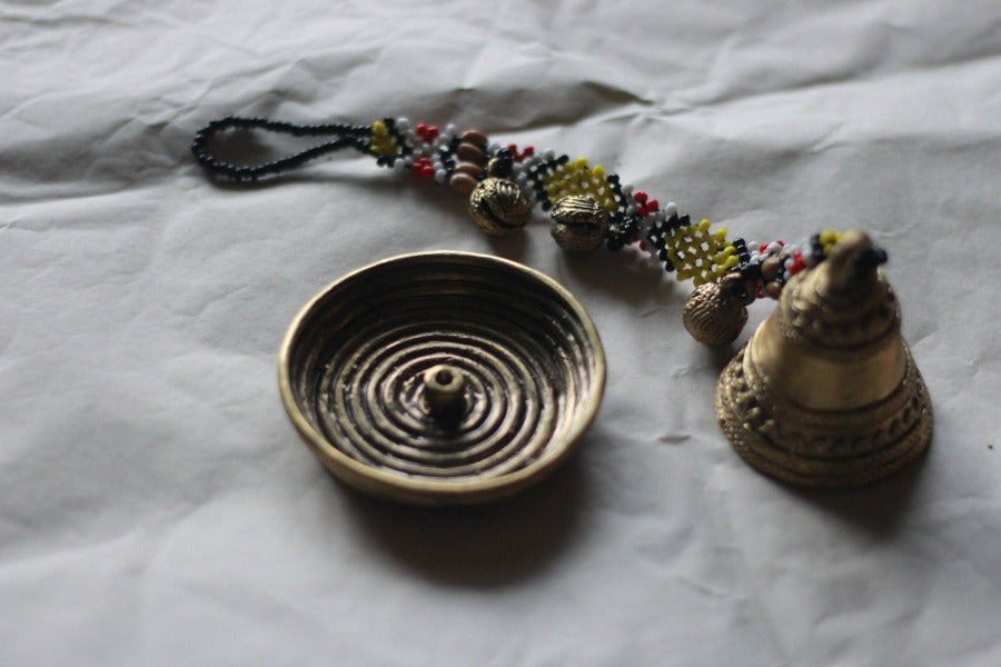 Hgelem Nawa Meditation Set (Incense Holder + Meditation Bell)