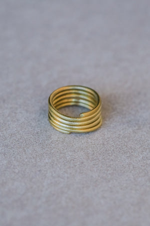 Sesotunawa - Olo Spiral Brass Ring